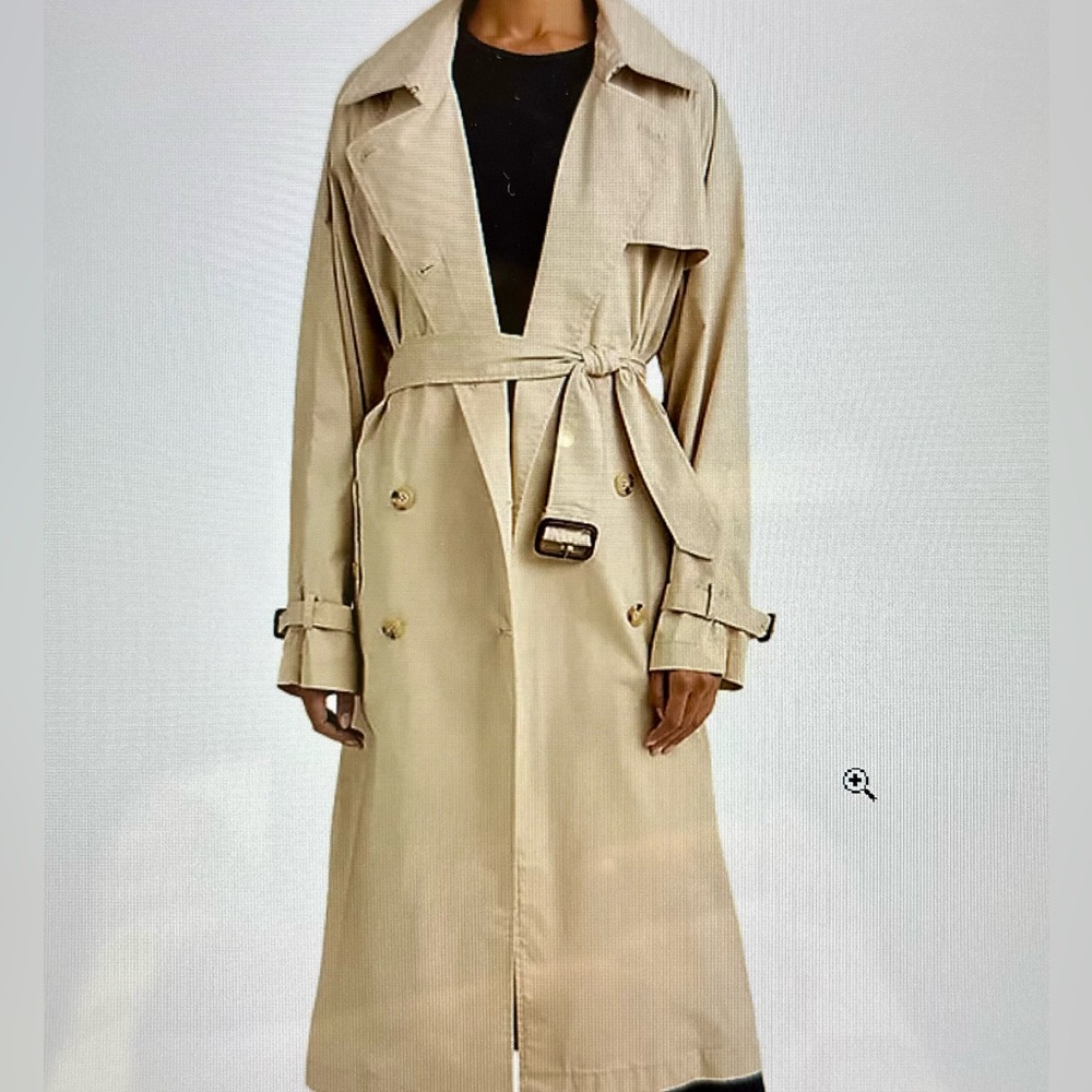 NEW! RALPH LAUREN - Women’s Belted Cotton Trench Coat, Unlined, size 6